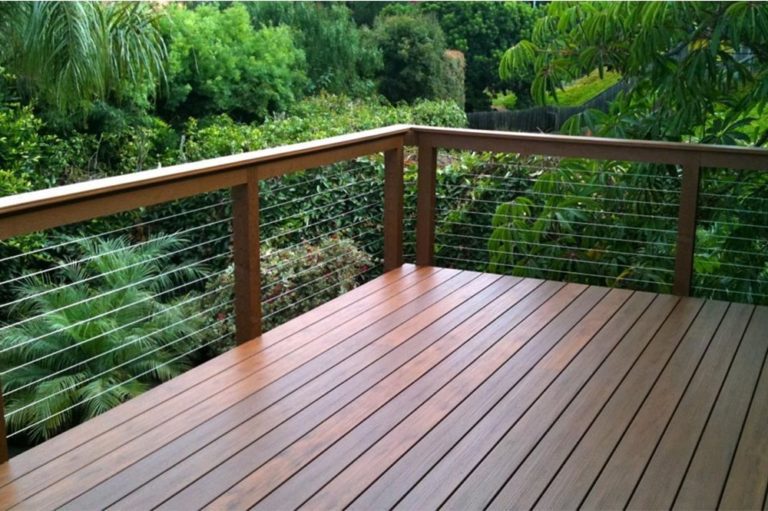 deck and fence